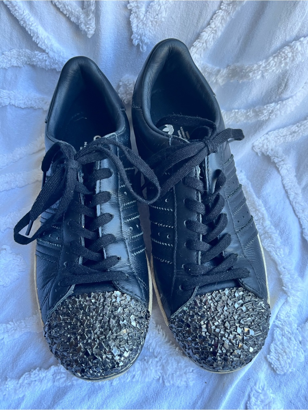 Adidas Original Superstars 80s 3D Metal Toe Core Black 7.5
